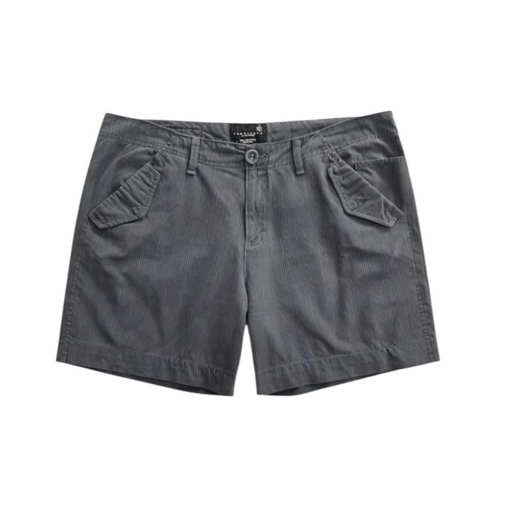 Vintage Sanctuary Clothing Gray Pinstripe Cargo Shorts Women’s Large USA Made